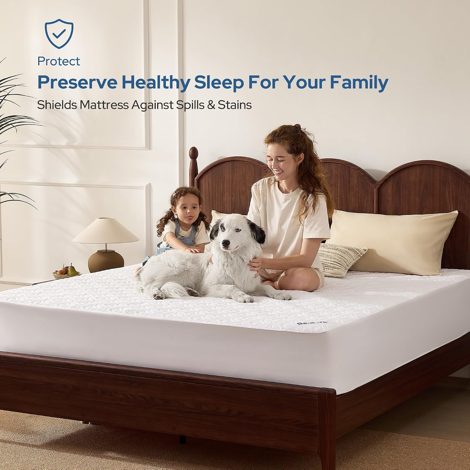 BEDLORE Waterproof Mattress Protector — Queen view 2